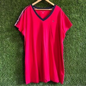 Tommy Hilfiger Knit V-Neck T-Shirt Dress XXL 2X 2XL NDD14